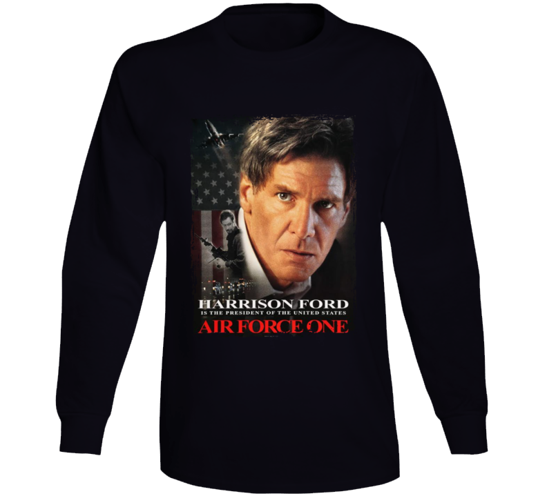 Air Force One 90s Action Movie  Fan Long Sleeve T Shirt