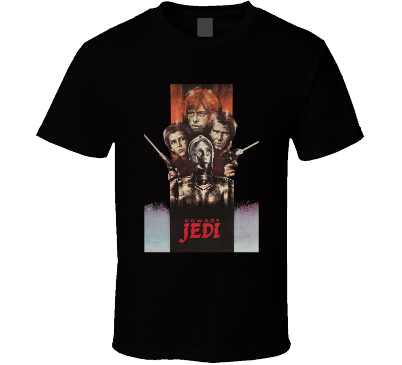 Star Wars Powrot Jedi 80s Sci Fi Polish Movie  Fan T Shirt