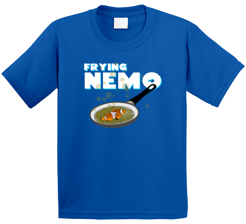 Frying Nemo Parody Funny Cooking T Shirt