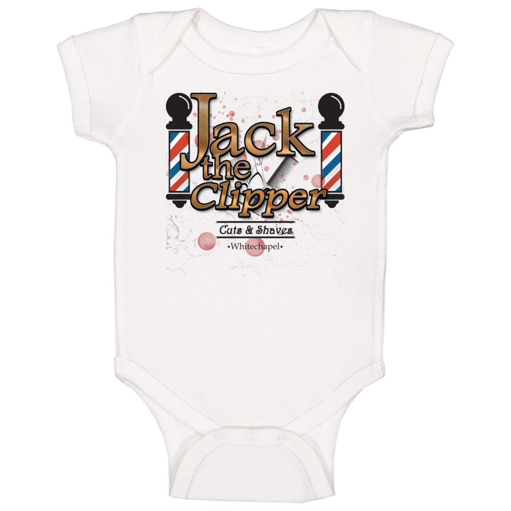 Jack The Clipper Funny Whitechapel Barber Parody Baby One Piece