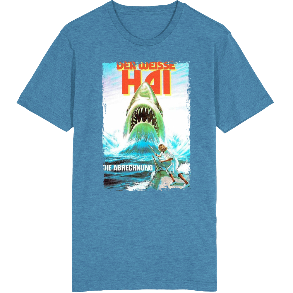 Jaws 80s Horror Thriller German Movie T Shirt