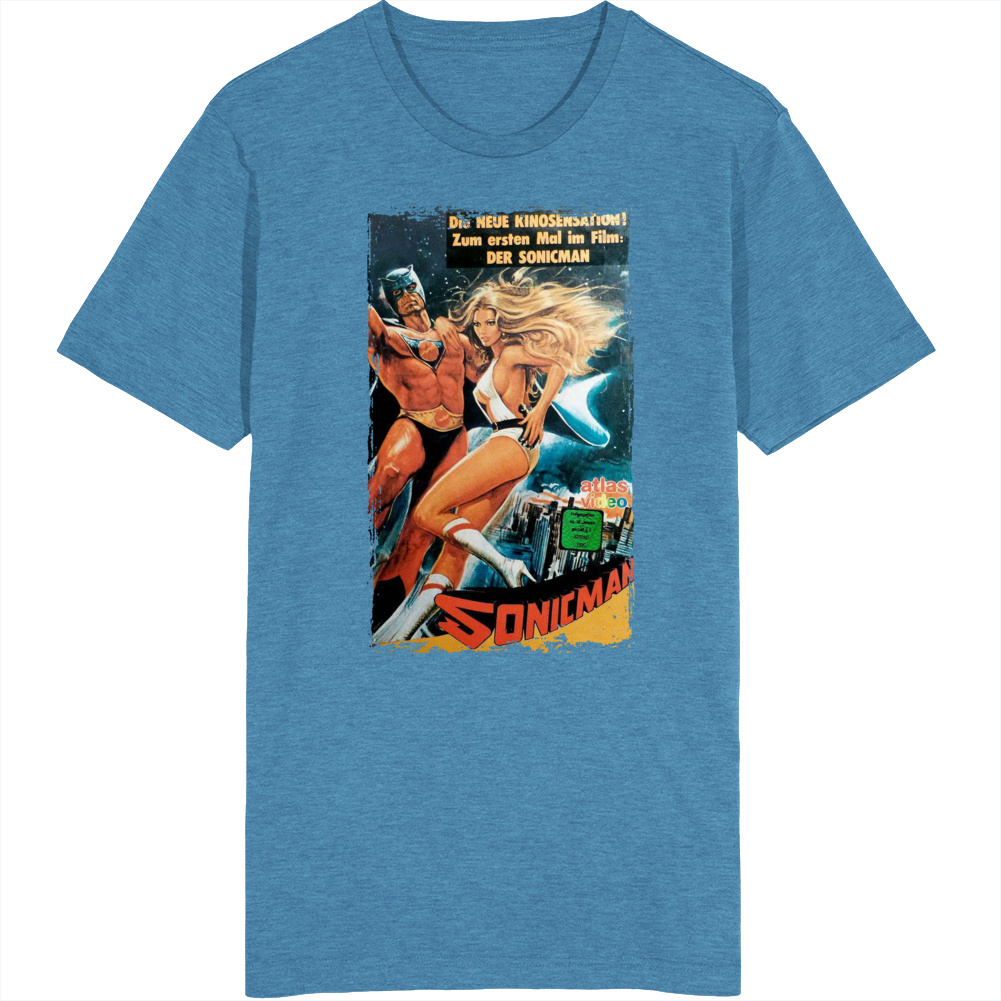 Sonicman 80s Hero German Movie T Shirt