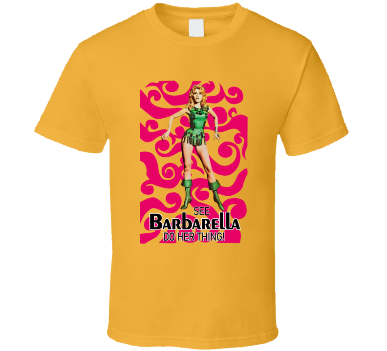 Barbarella 60s Sci Fi Adventure Movie  Fan T Shirt