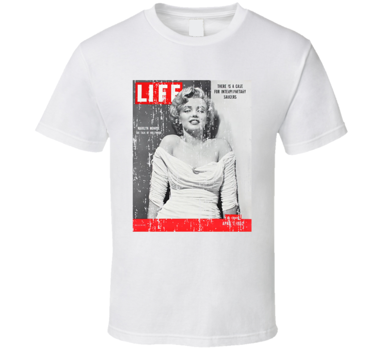 Marilyn Icon Vintage Magazine Cover Pin Up 50s 60s Fan T Shirt