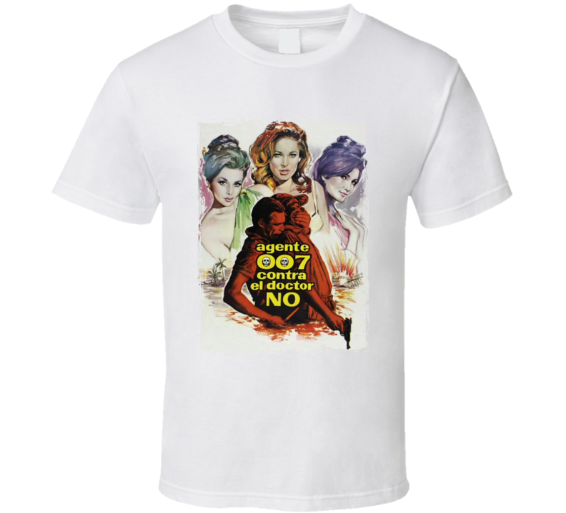 Dr No James Bond 60s Action Adventure Movie T Shirt