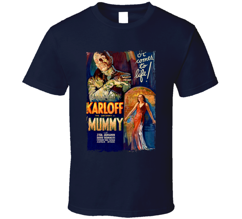 The Mummy 30s Classic Horror Movie  Fan T Shirt