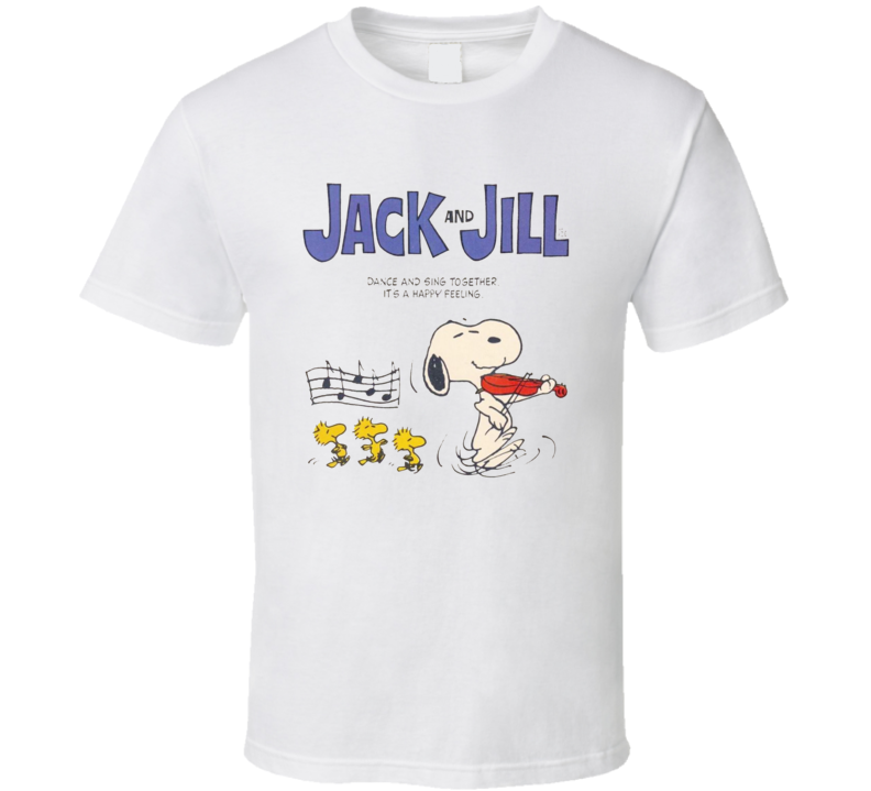 Snoopy And Woodstock Jack And Jill 70s Magazine Cover T Shirt