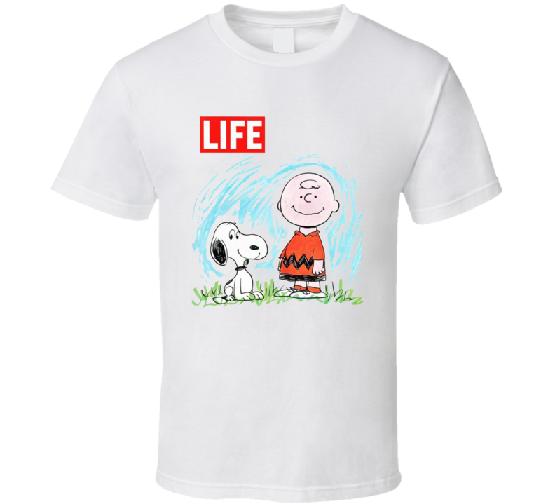 Charlie Brown And Snoopy 60s Life Magazine Cover T Shirt