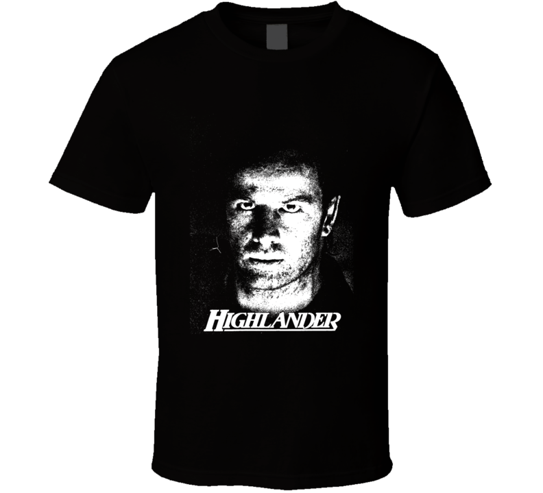 Highlander Christopher Lambert 80s Movie Fan T Shirt