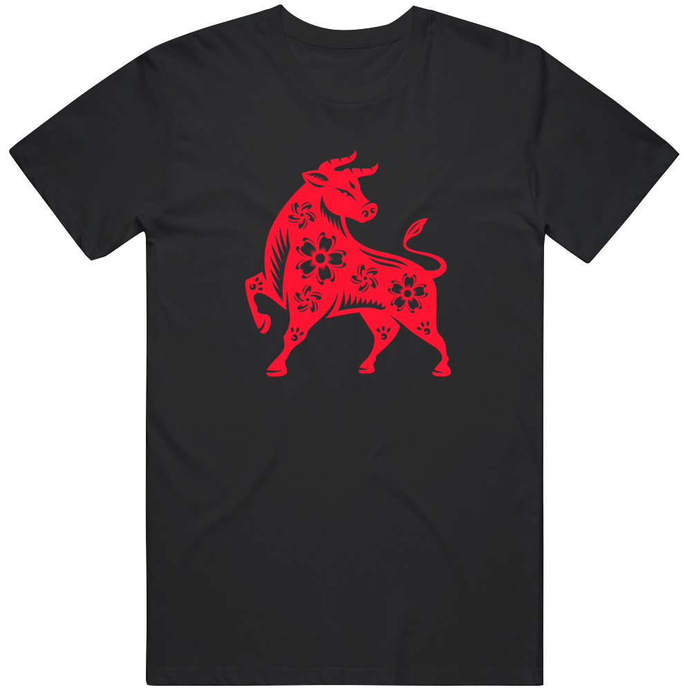 Bull Flowers Cool Animal T Shirt