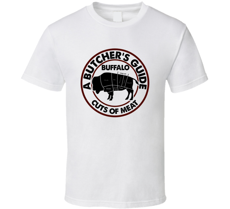 Buffalo A Butcher's Guide Cuts Of Meat T Shirt