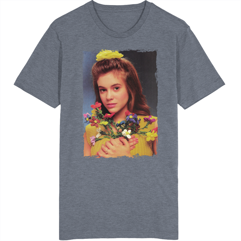 Alyssa Milano Popular 80s Actress Who's The Boss Tv Series Fan T Shirt