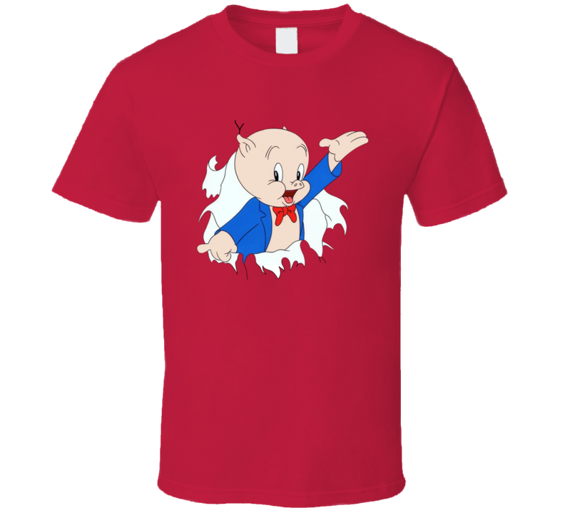 Porky Pig Funny Cartoon T Shirt