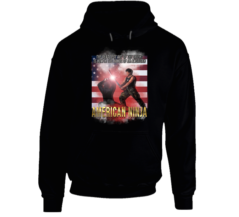 American Ninja 80s Action Fan Mma Movie Hoodie