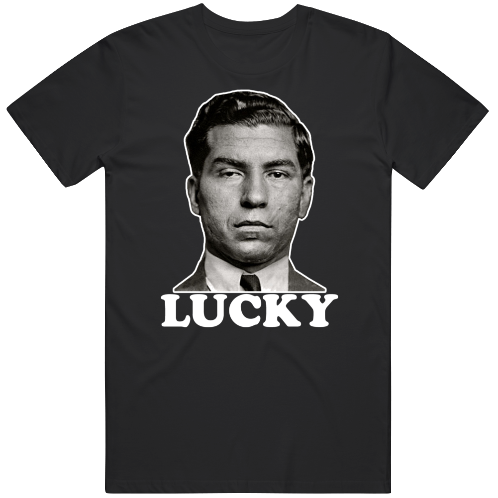 Lucky Luciano Italian Gangster New York Fan T Shirt