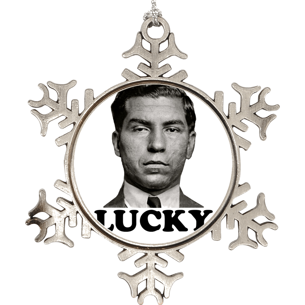 Lucky Luciano Holiday Ornament