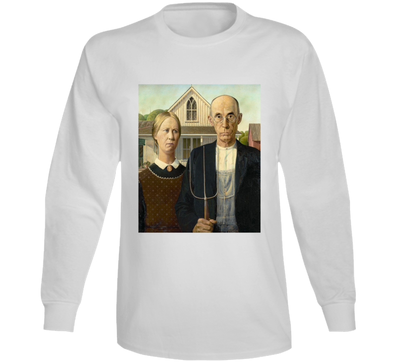 American Gothic Original Meme Long Sleeve T Shirt