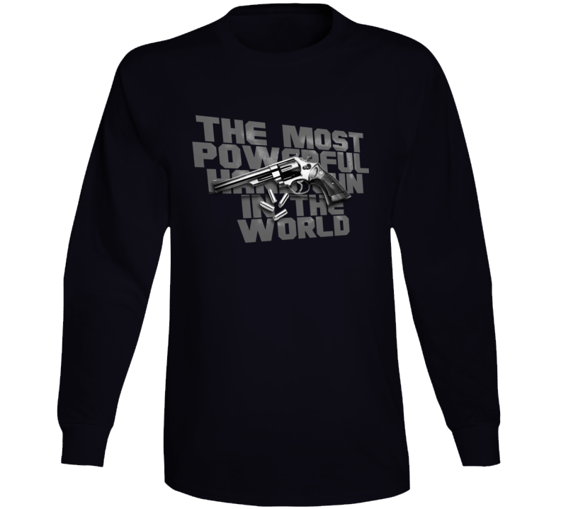 44 Mag The Most Powerful In The World Long Sleeve T Shirt