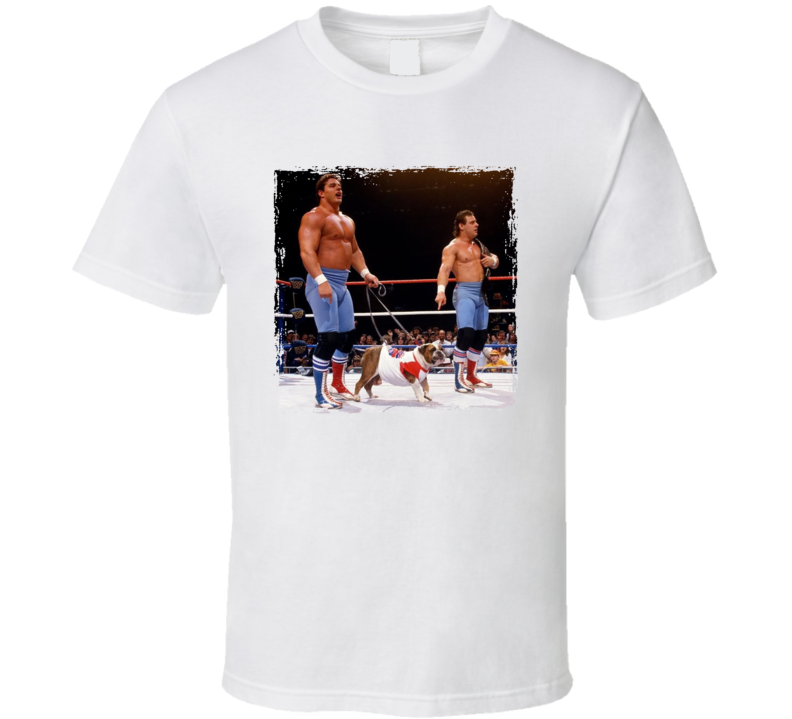 British Bulldogs Retro Wrestling Legends T Shirt British Bulldogs Retro Wrestling Legends T Shirt
