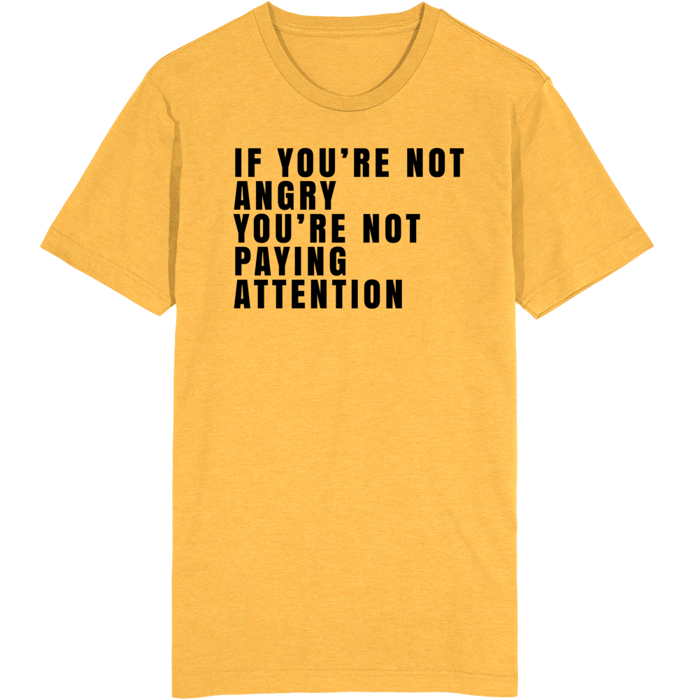 If You're Not Angry You're Not Paying Attention T Shirt