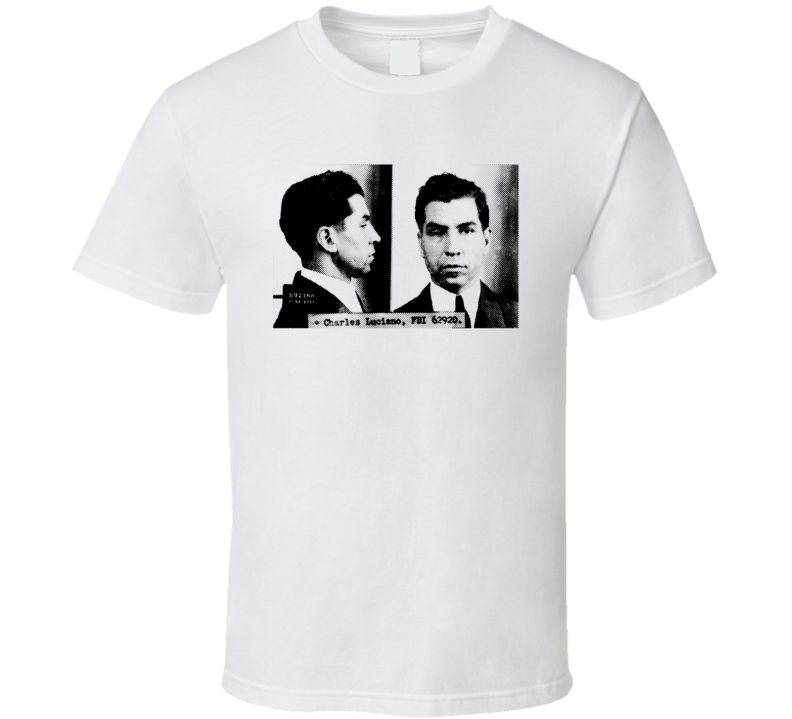 Charles Luciano Mug Shot T Shirt