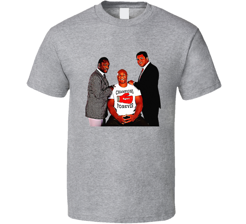Champions Forever Ali Frazier Foreman Boxing T Shirt