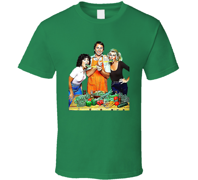Three's Company Eating Salad T Shirt