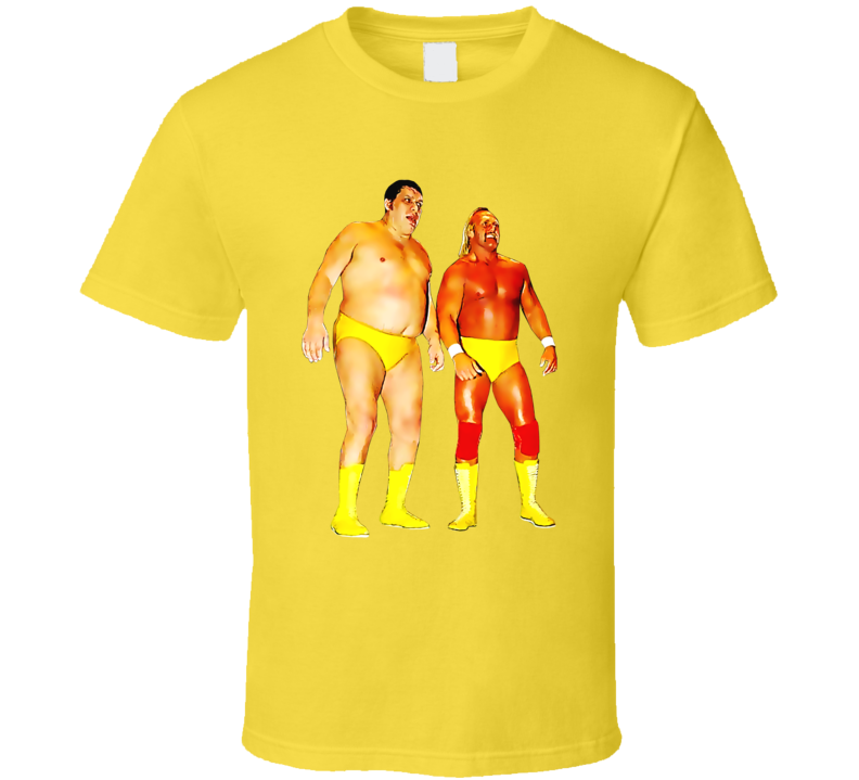 Andre The Giant Hulk Hogan Wrestling T Shirt Andre The Giant Hulk Hogan Wrestling T Shirt