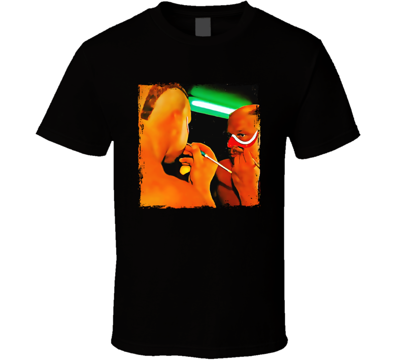 Road Warrior Hawk Applying Face Paint Wrestling T Shirt