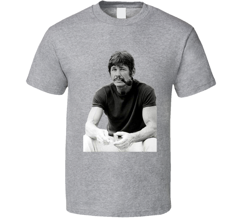 Charles Bronson Pipe Smoking T Shirt