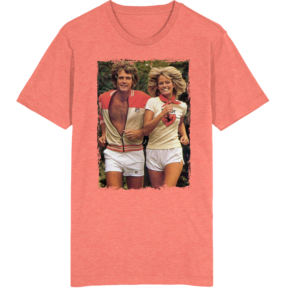 Lee Majors Farah Fawcett Fan T Shirt