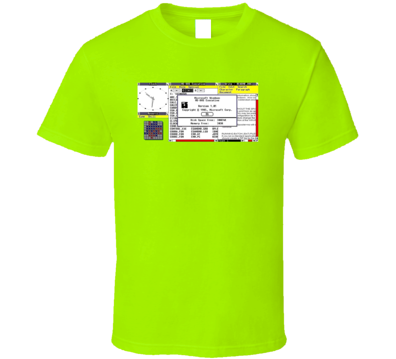 Ms Dos Retro 1985 Old School T Shirt