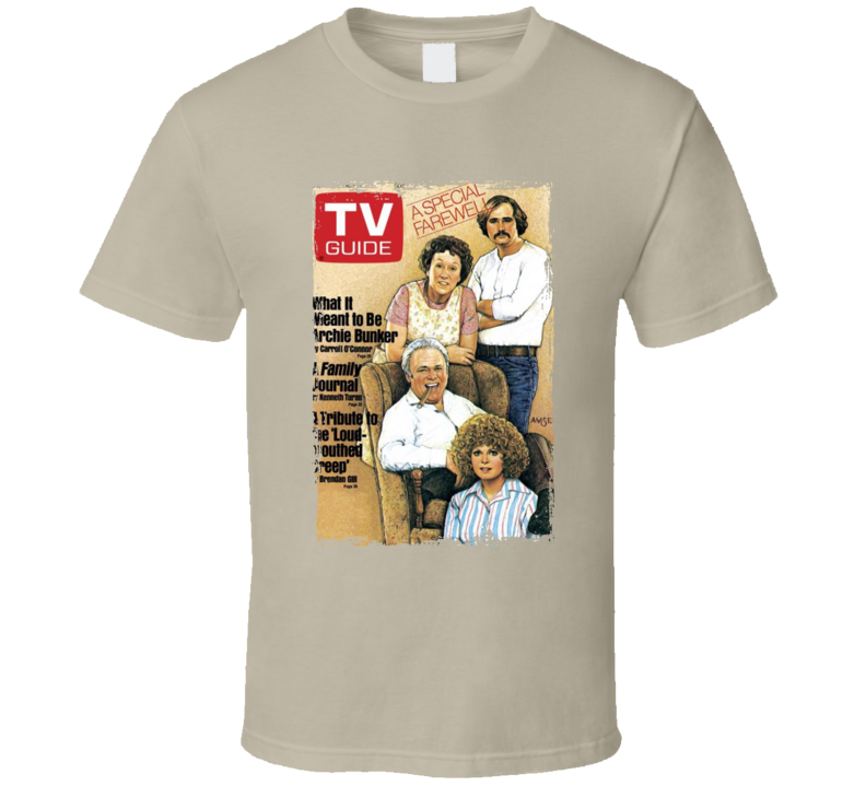 All In The Family Tv Guide Cover T Shirt