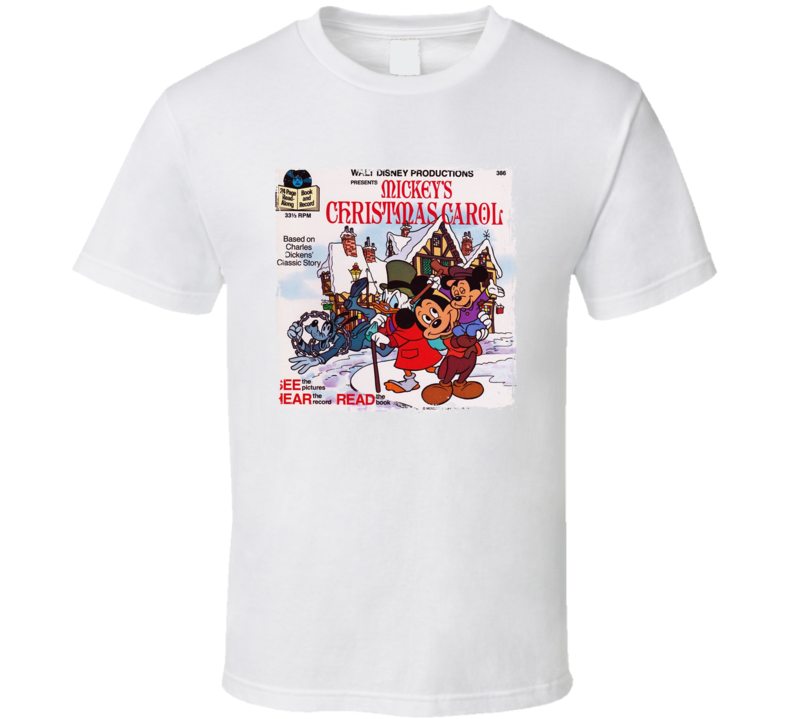 Micky's Christmas Carol Book And Record T Shirt