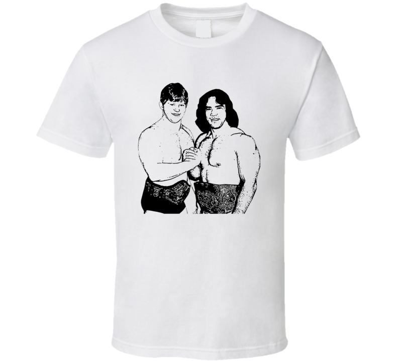 Ricky Steamboat Bob Backlund Wrestling T Shirt