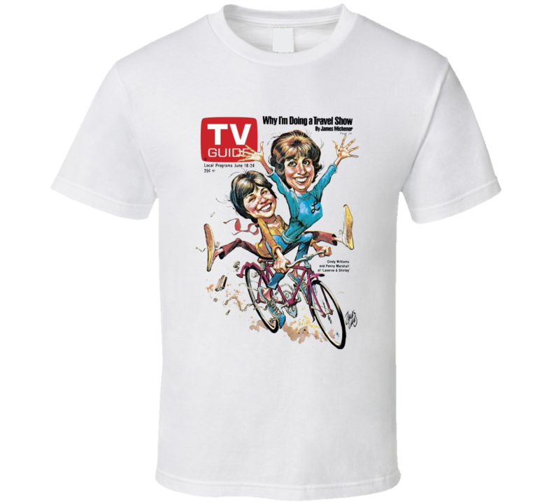 Laverne And Shirley Tv Guide Cover T Shirt