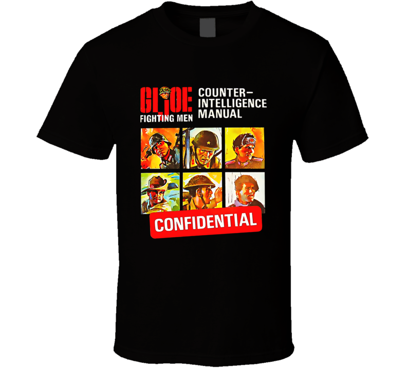 Gi Joe Fighting Men Counter-intelligence Manual T Shirt