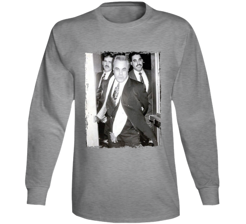 John Gotti Being Arrested Long Sleeve T Shirt