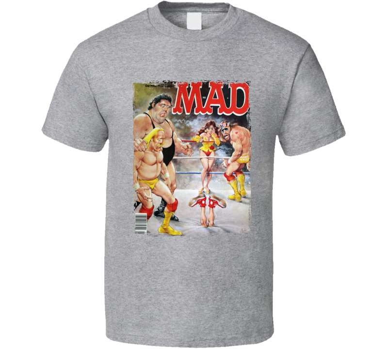 Mad Magazine Wrestling March 1989 Cover T Shirt Mad Magazine Wrestling March 1989 Cover T Shirt