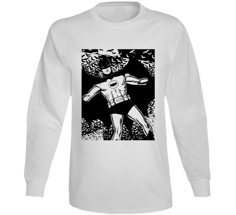 Batman Comic Book Hero Long Sleeve T Shirt