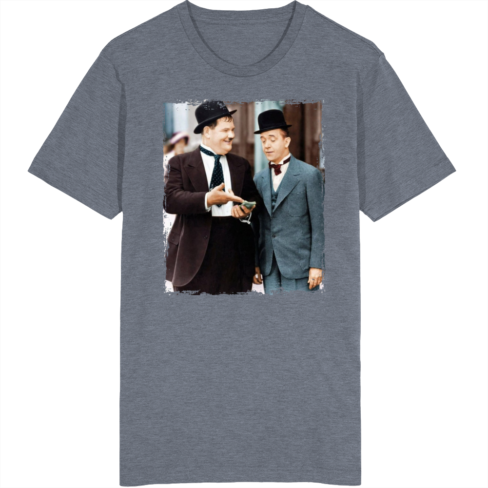 Laurel And Hardy Comedic Actors T Shirt