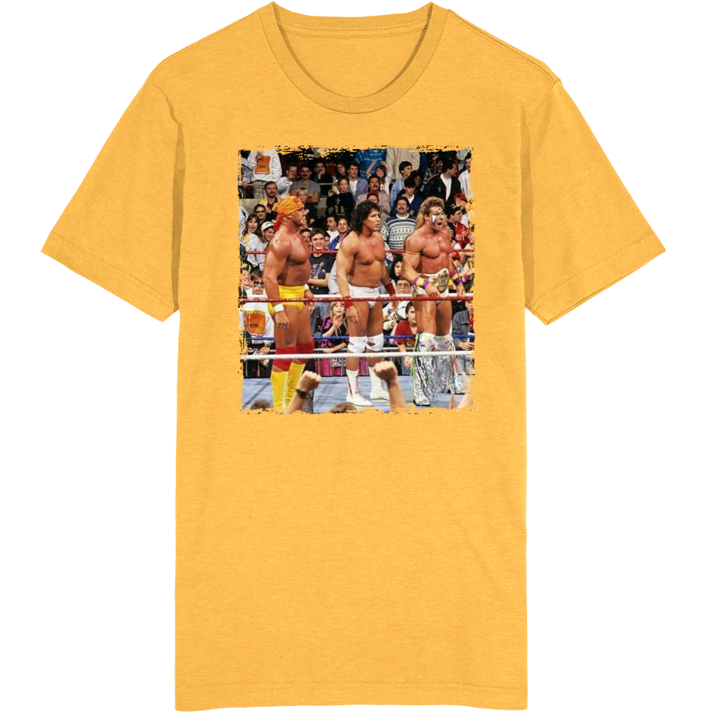 Hulk Hogan Tito Santana Ultimate Warrior Wrestling T Shirt Hulk Hogan Tito Santana Ultimate Warrior Wrestling T Shirt