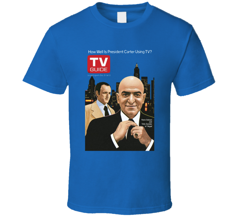 Kojak Telly Savalas Kevin Dobson Tv Magazine T Shirt