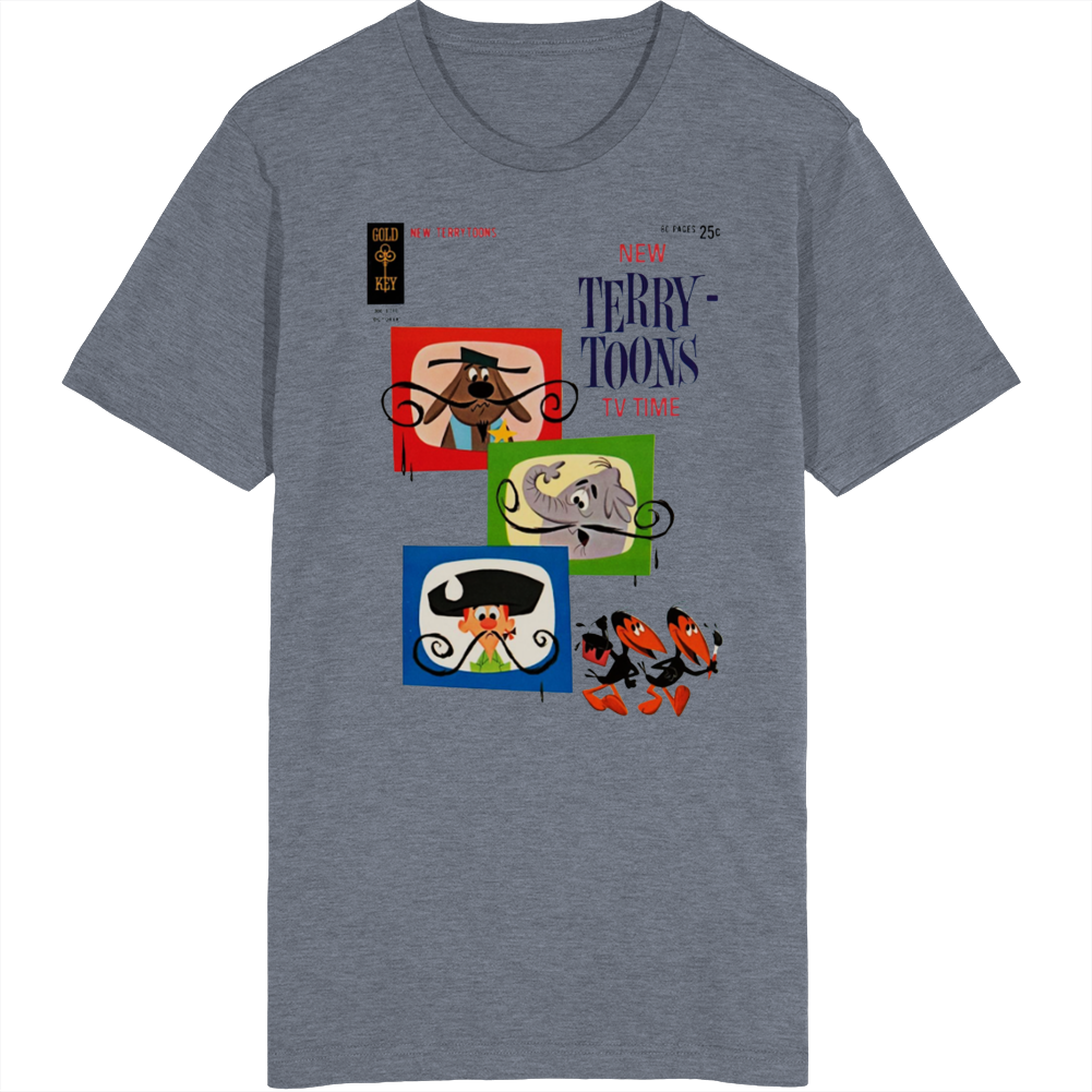 Terrytoons Tv Time Book Cover T Shirt