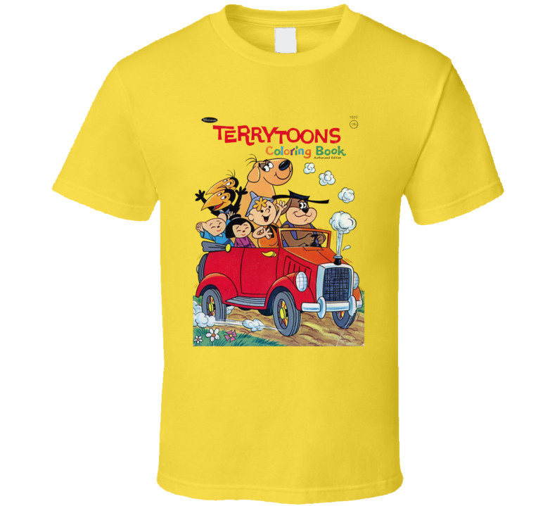 Terrytoons Coloring Book Cover T Shirt