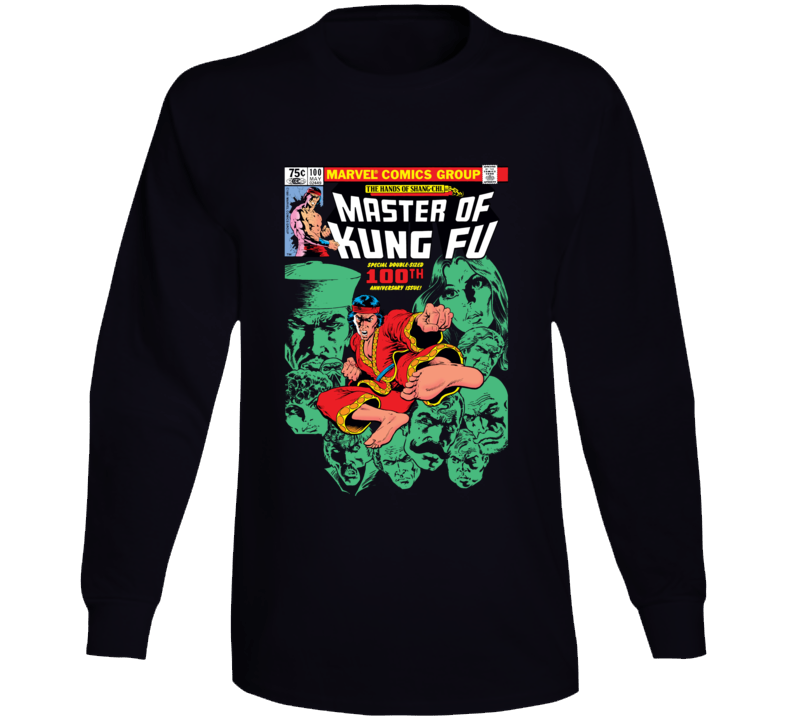 Master Of Kung Fu Comic Issue 100 Long Sleeve T Shirt