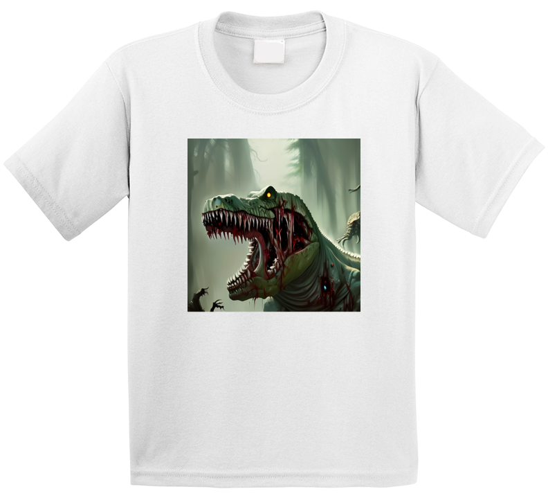 Zombie T-rex Dinosaur Cool T Shirt