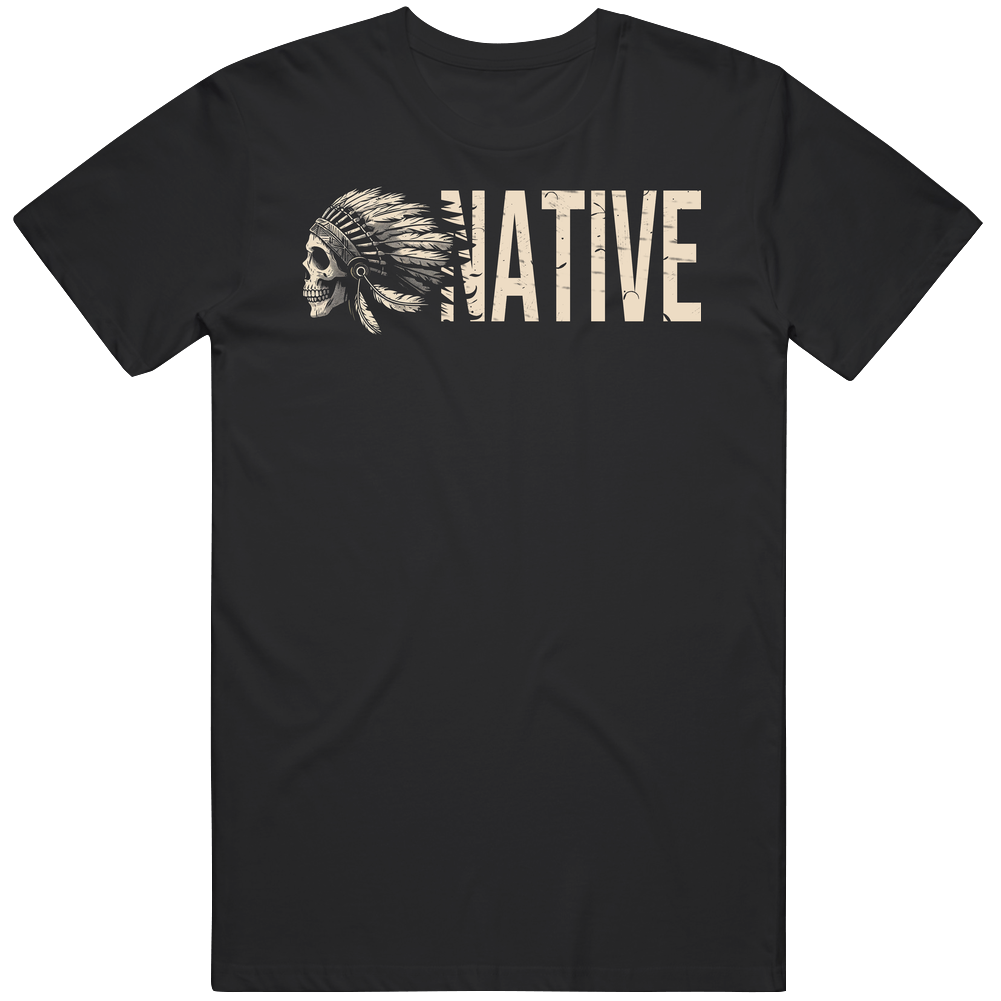 Native American History Skull T Shirt