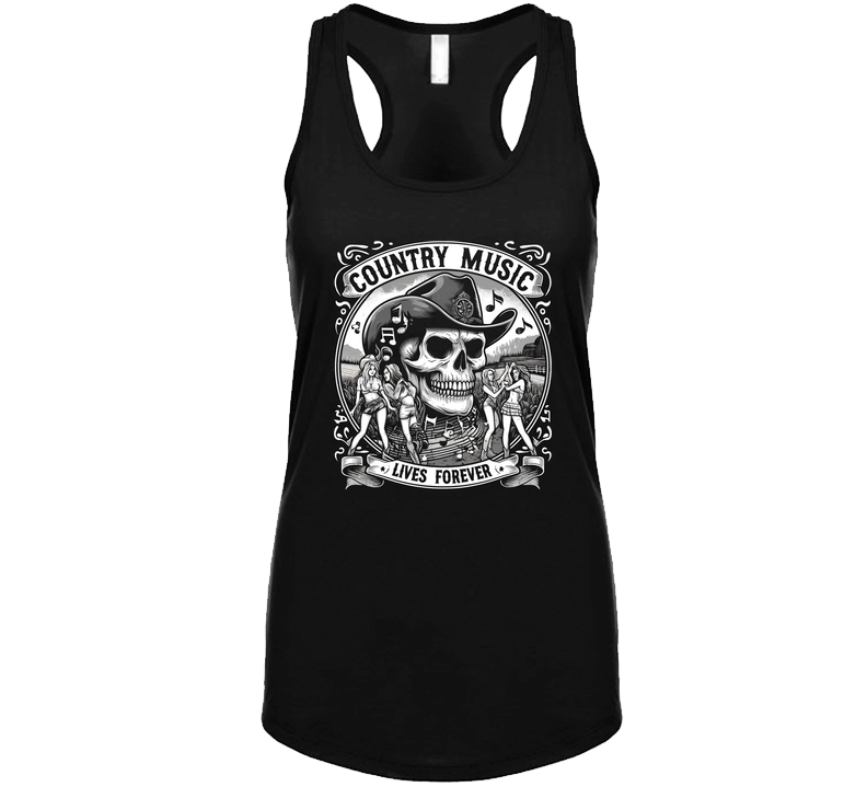 Country Music Never Dies Dirt Roads Music Tanktop