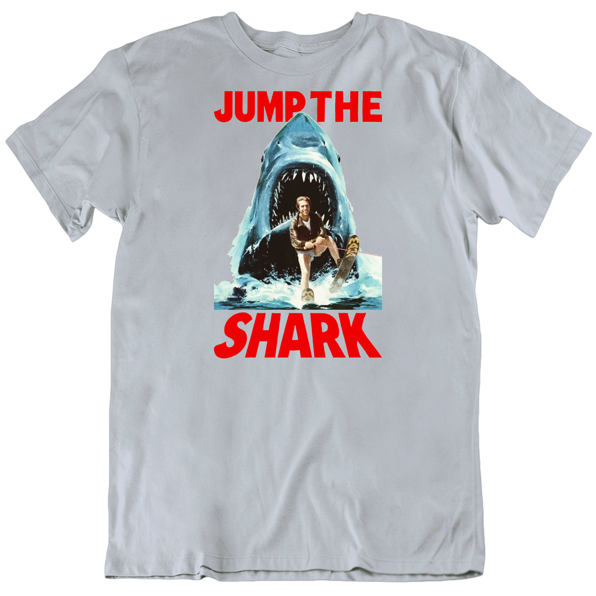 Fonzi Jump The Shark Parody T Shirt